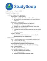 Study Guide for Exam 1