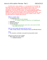 Voice and Articulation Exam Reviews