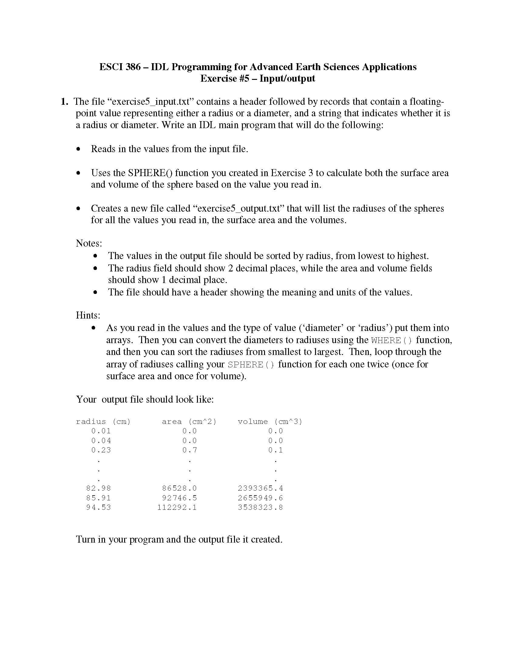 IDL Programming for Adv ESCI