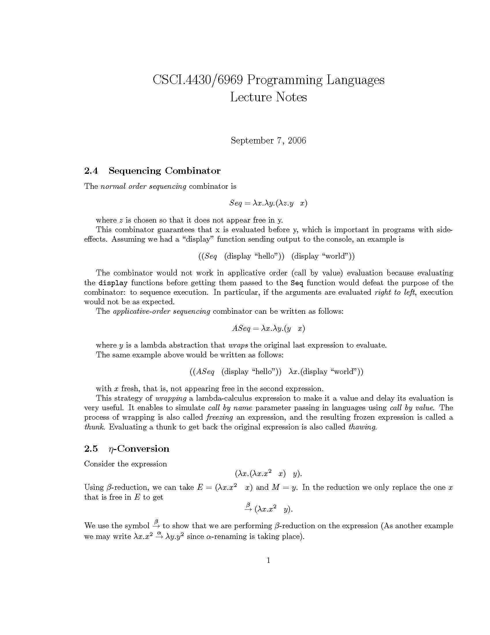 PROGRAMMING LANGUAGES