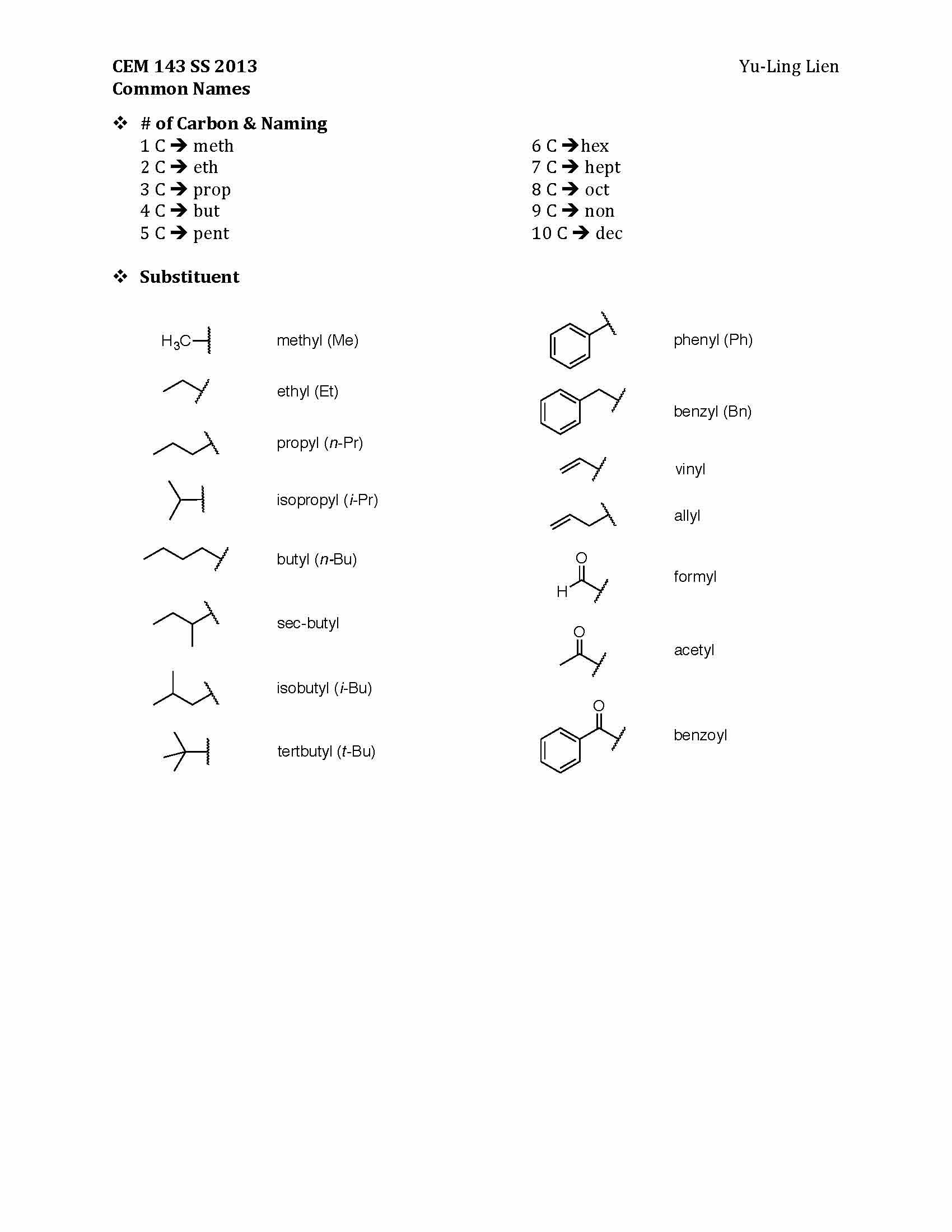 Survey of Organic Chemistry