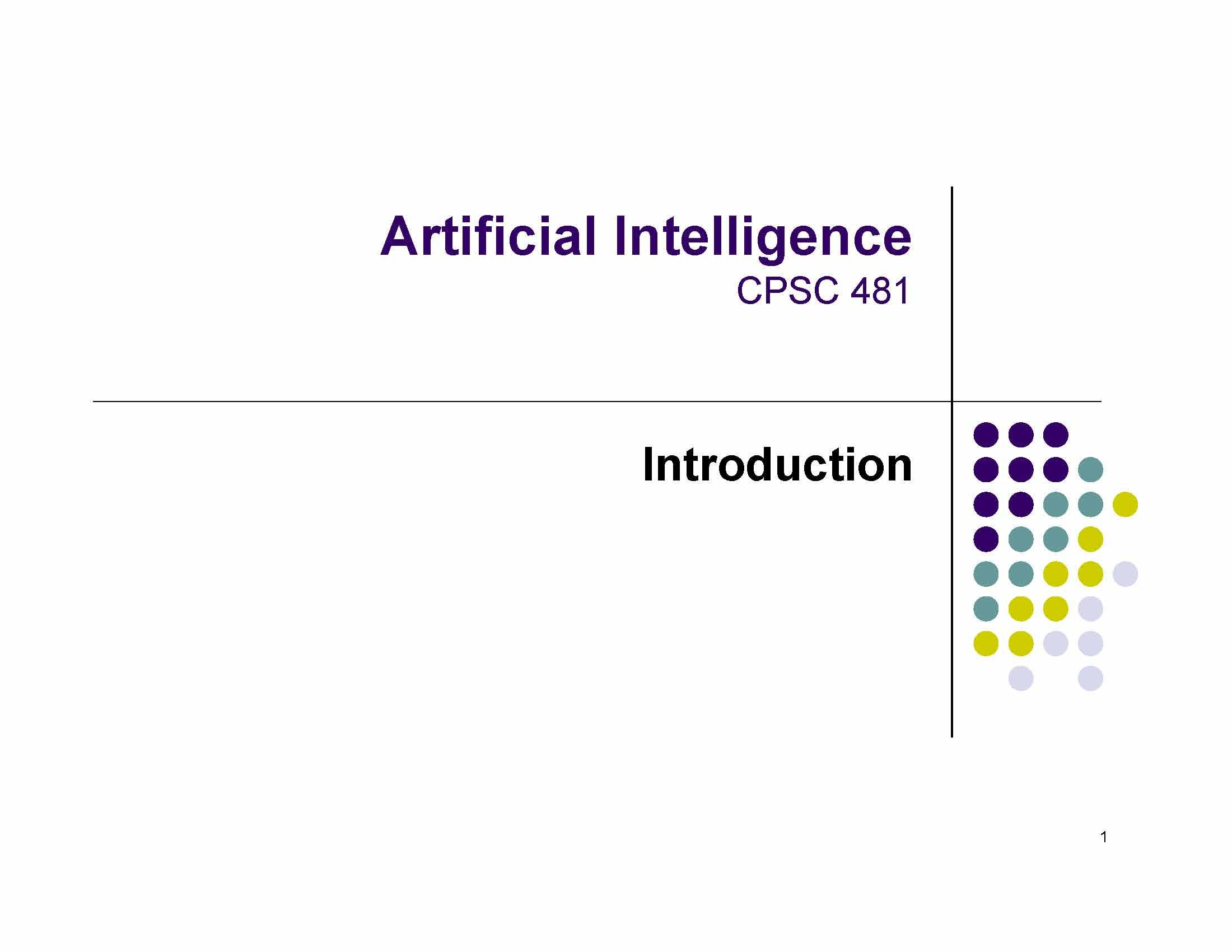 Artificial Intelligence