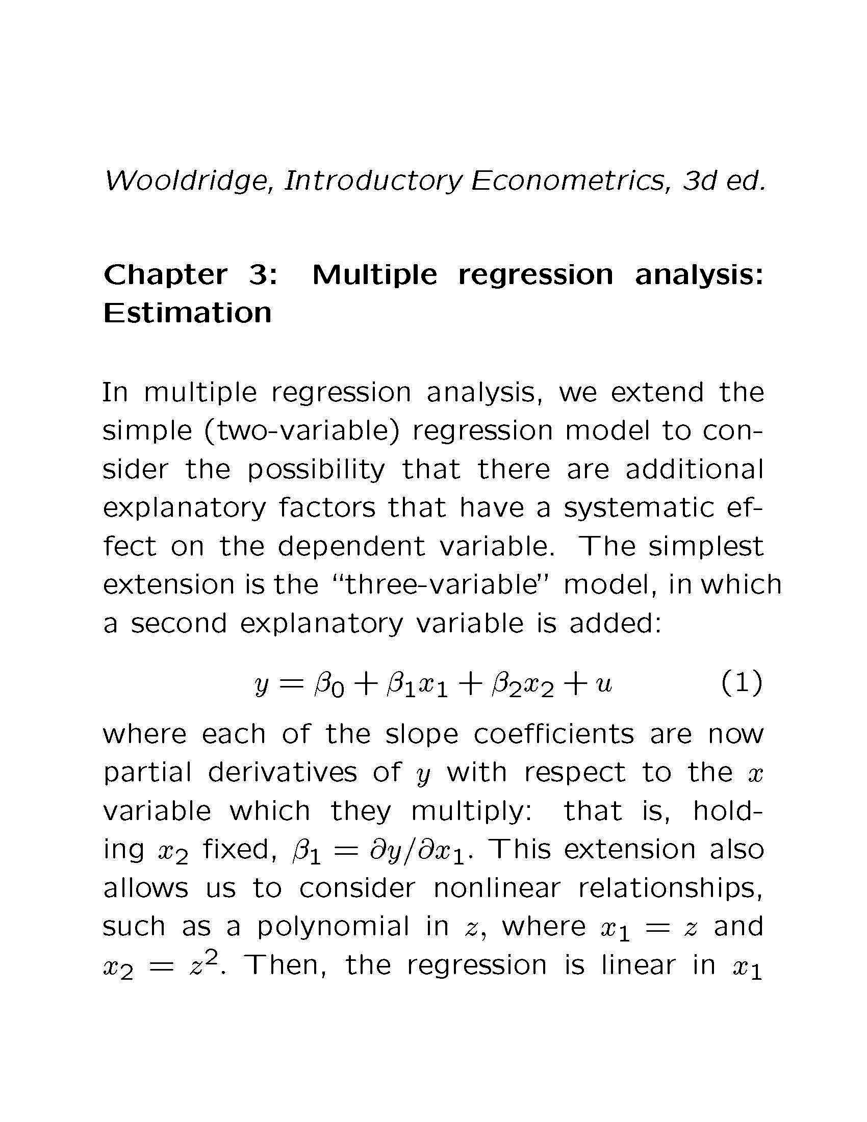 Econometric Methods
