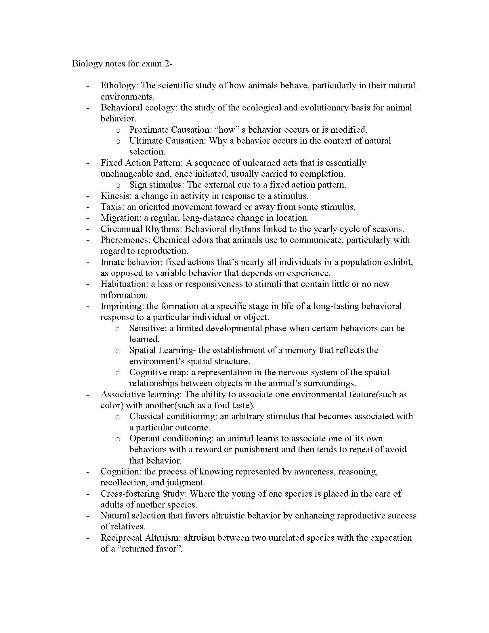 Biological Principles