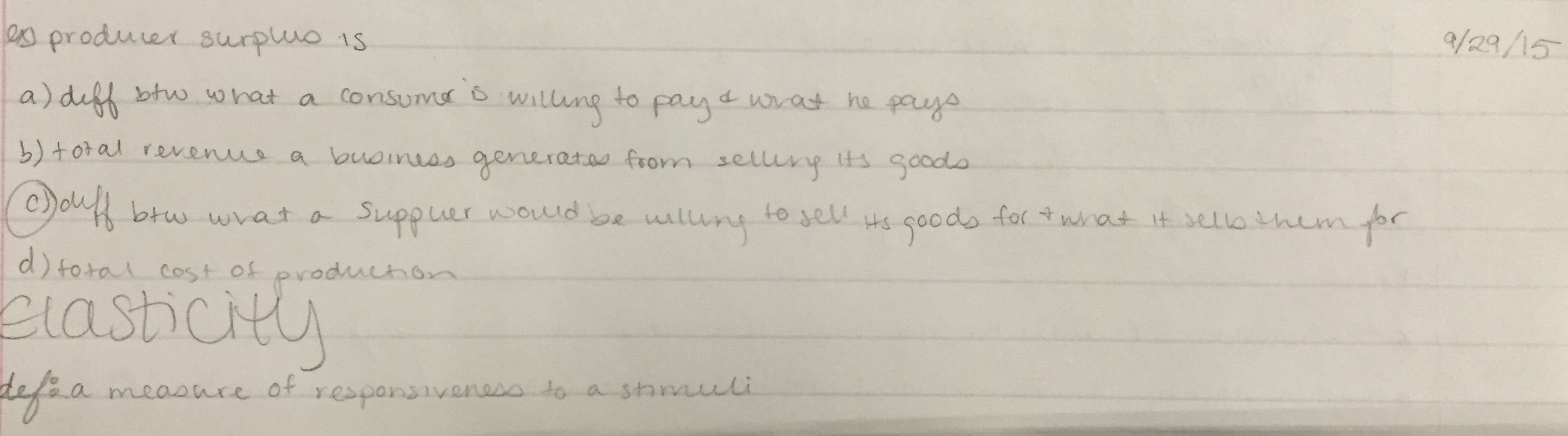 Week 6 Lecture Notes- Microeconomics