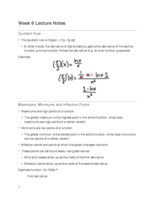 Week 6 of Lecture Notes