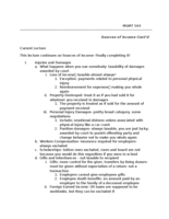 Sources of Income Taxes and Individual Deductions