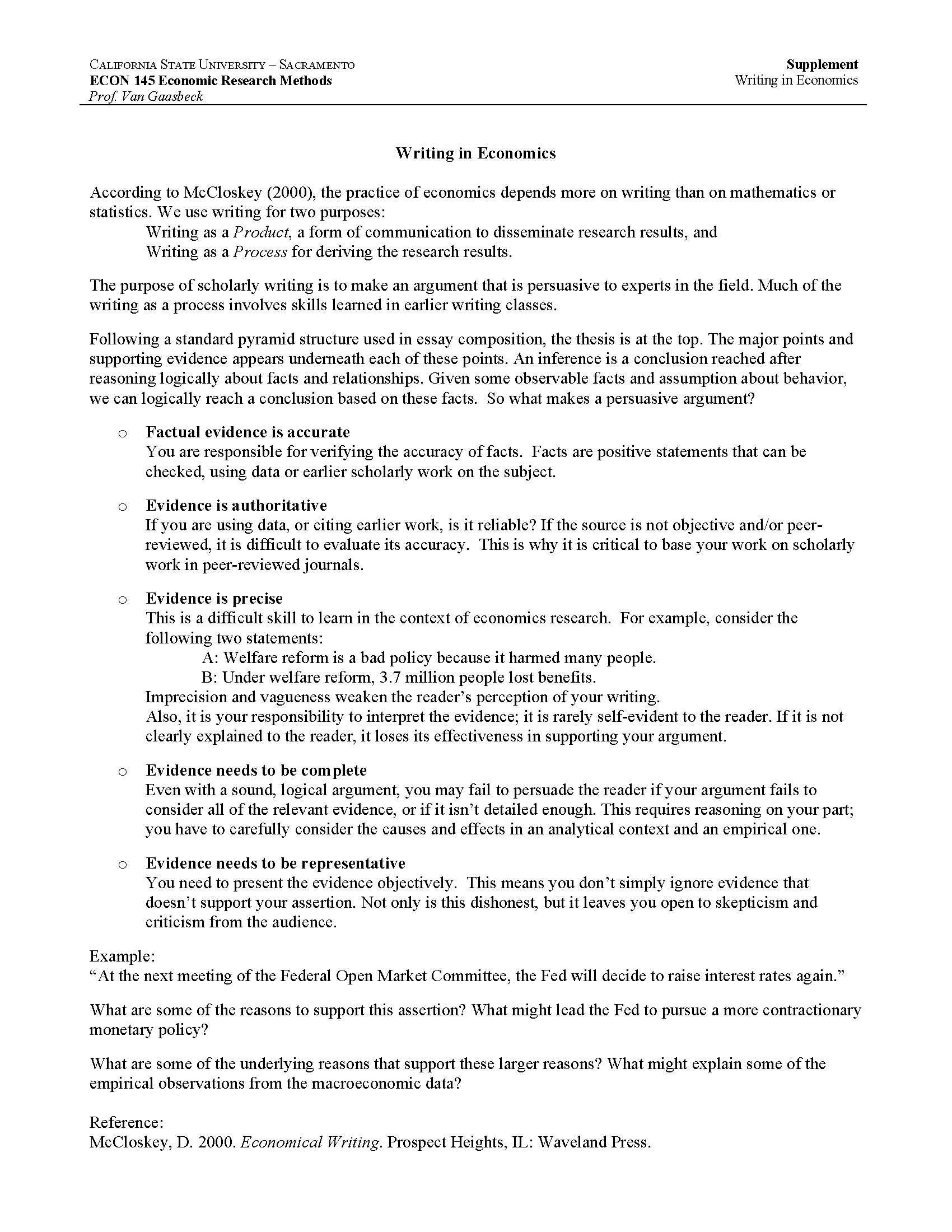 Econ Research Methods