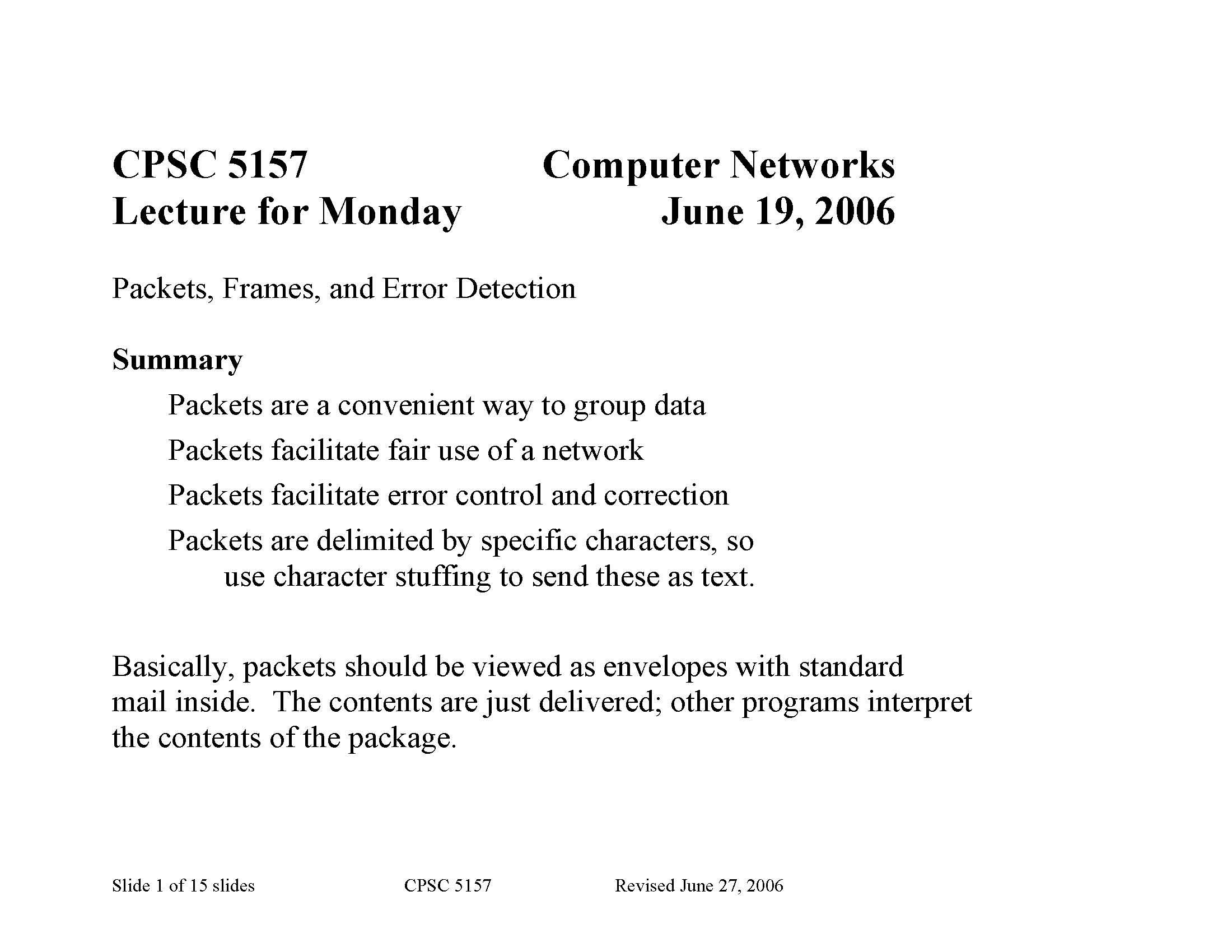 Computer Networks