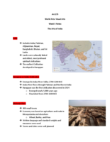 Week 5 Notes (Art of India)