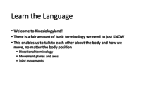 Kinesiology Week 1 Notes