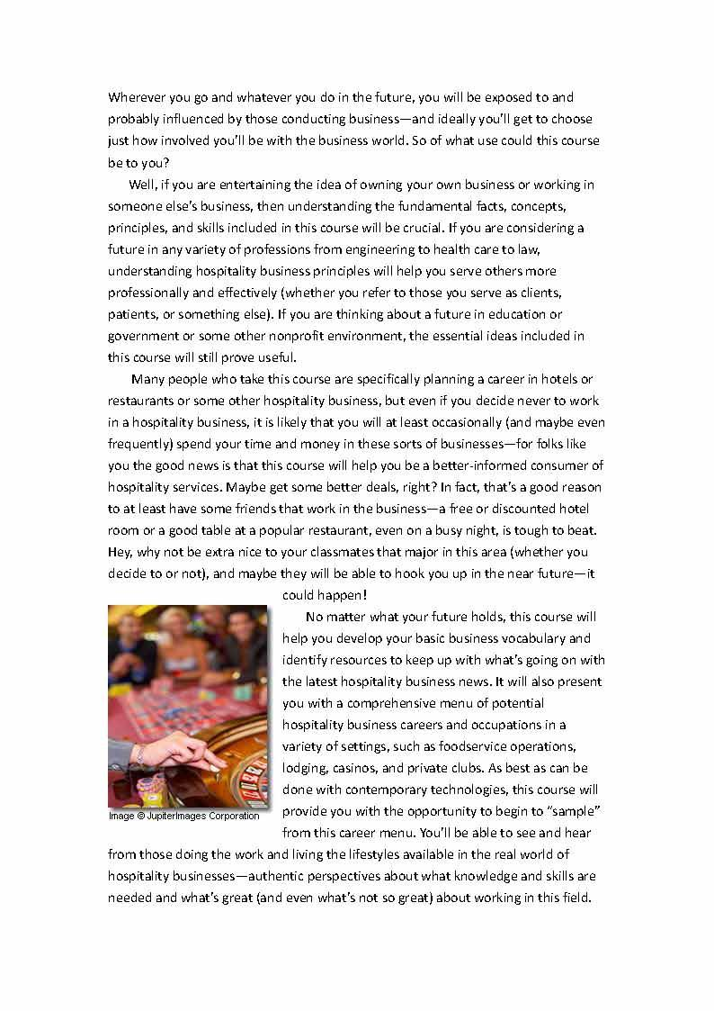 Intro Hospitality Business