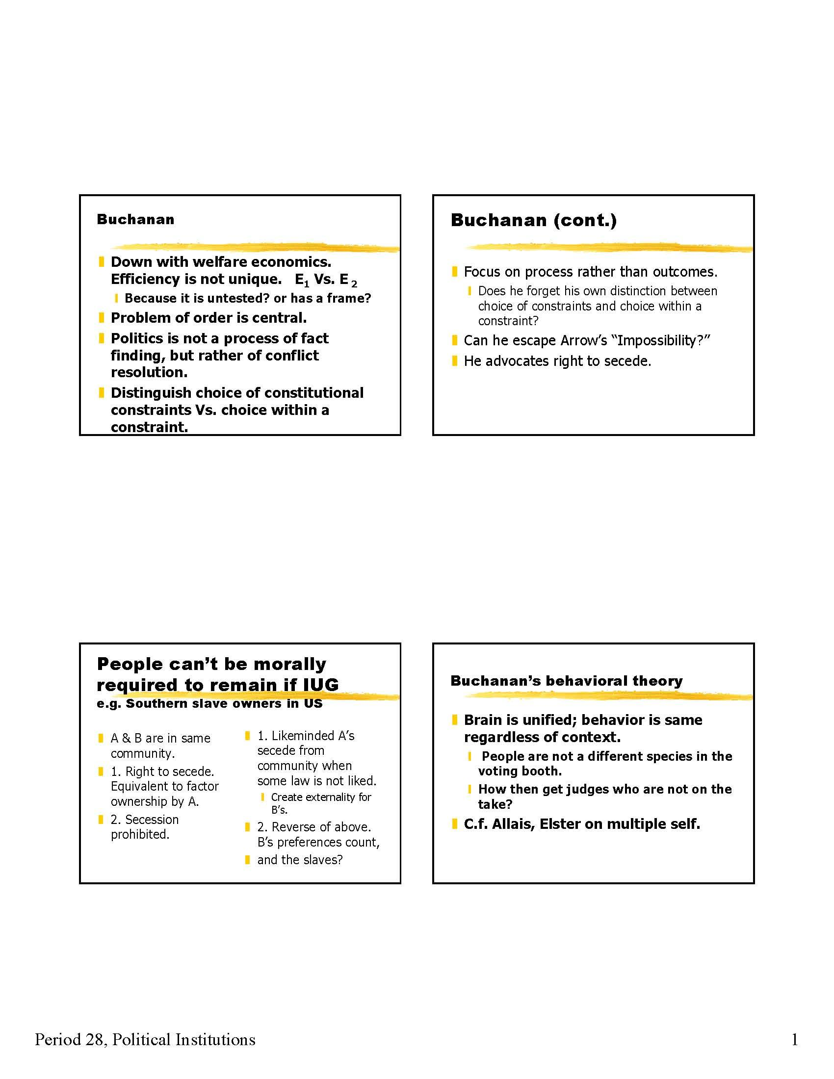 Institution & Behavioral Econ
