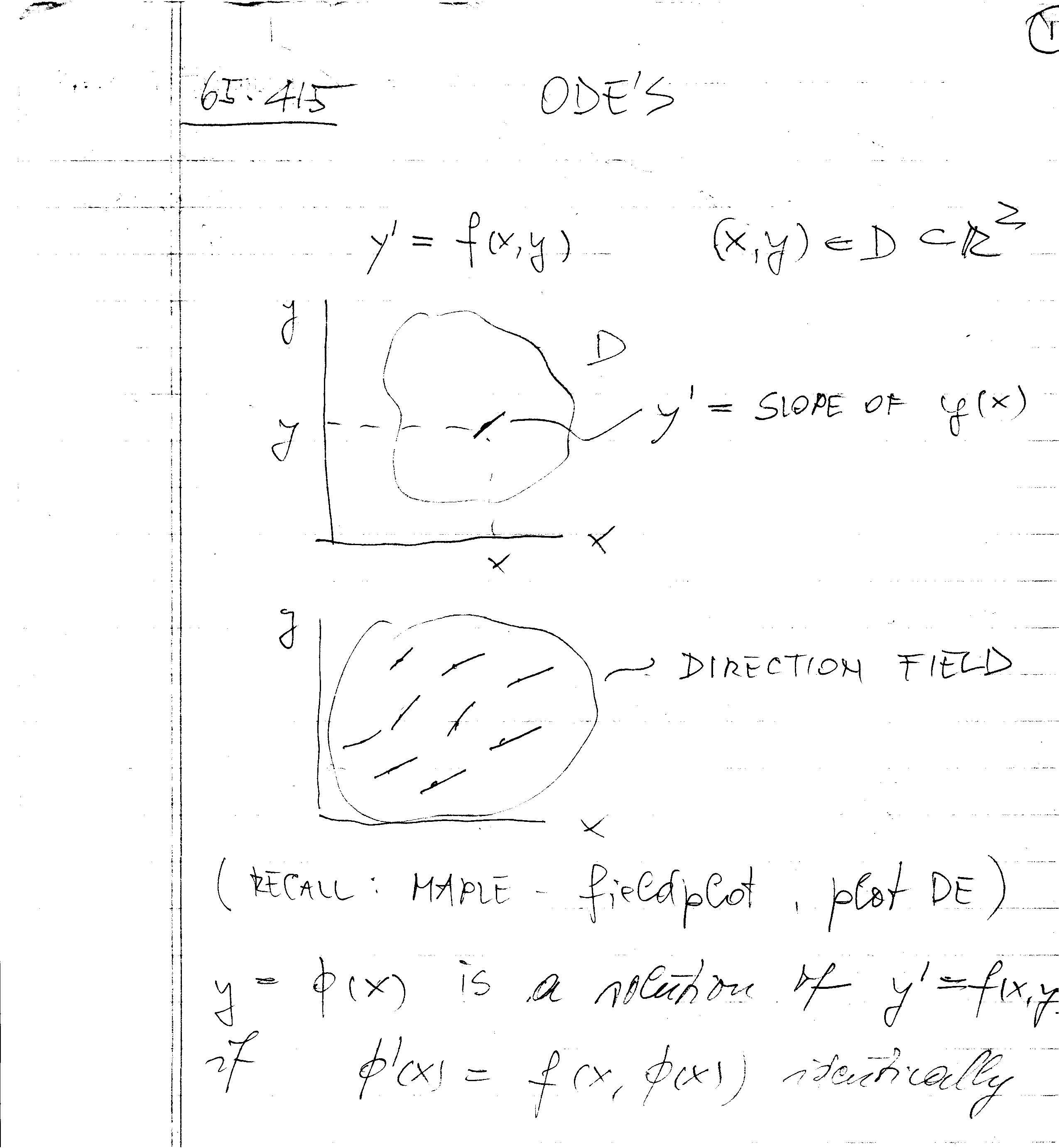 ORDINARY DIFFEQ AND DYNAMICAL
