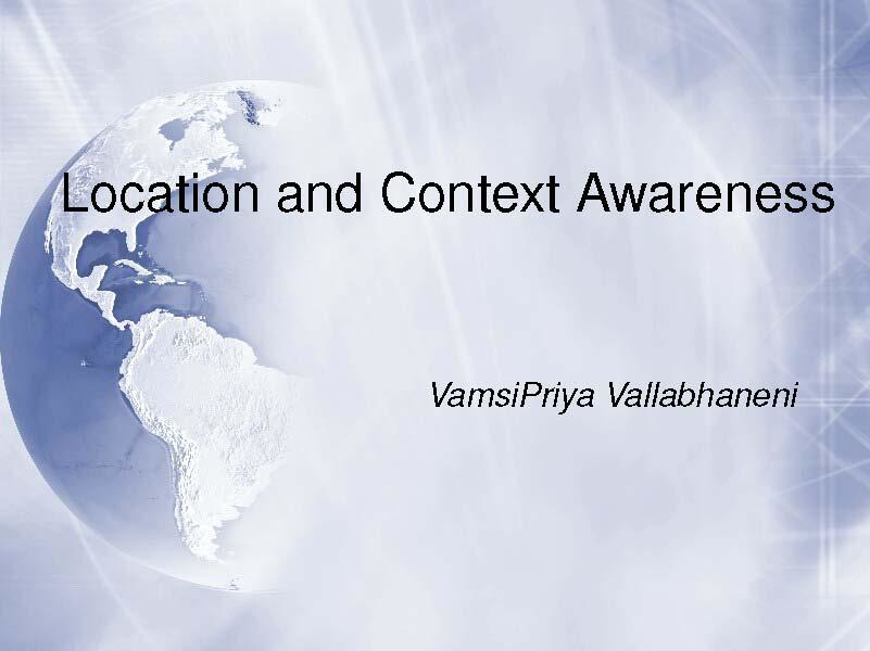 Distributed & Pervasive Compt