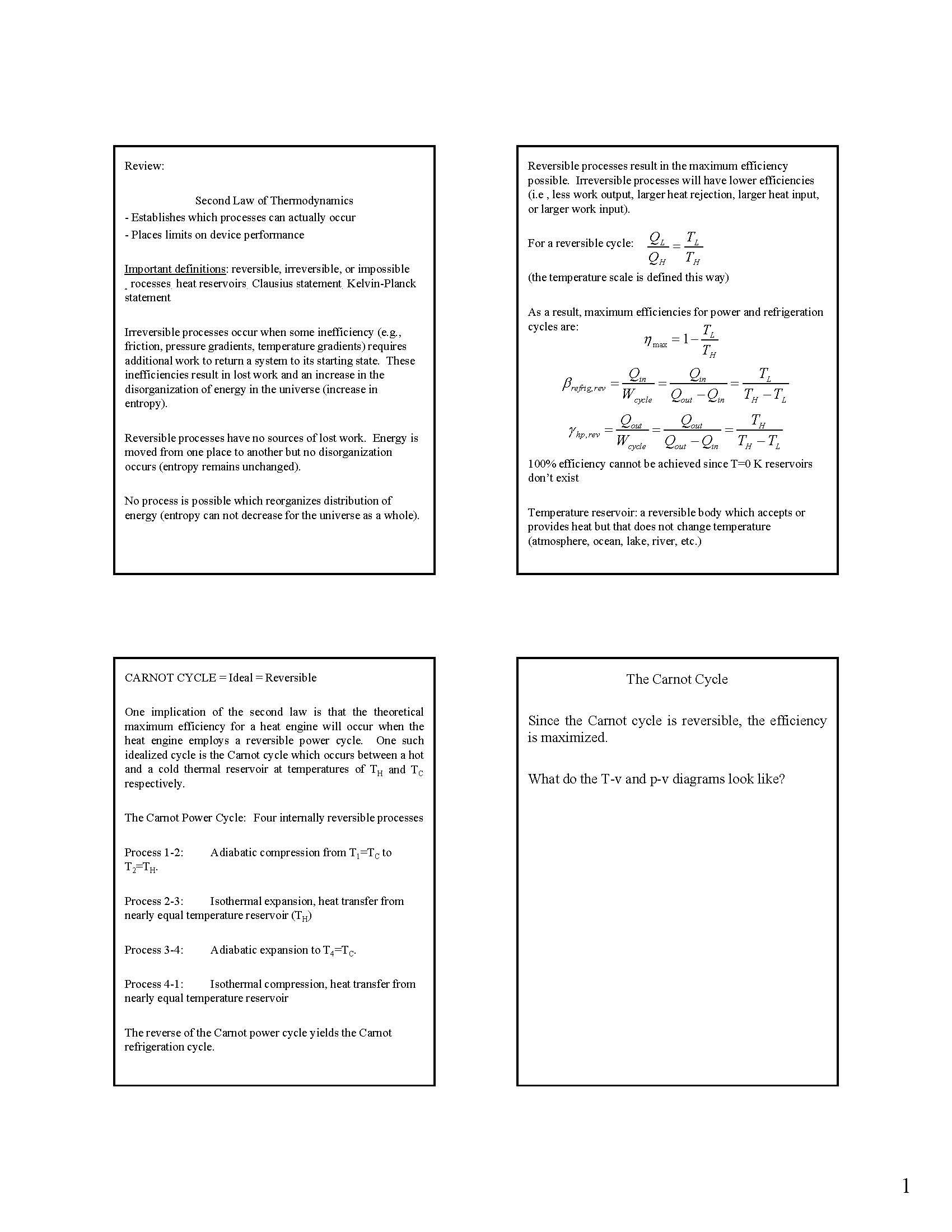 Thermodynamic Principles