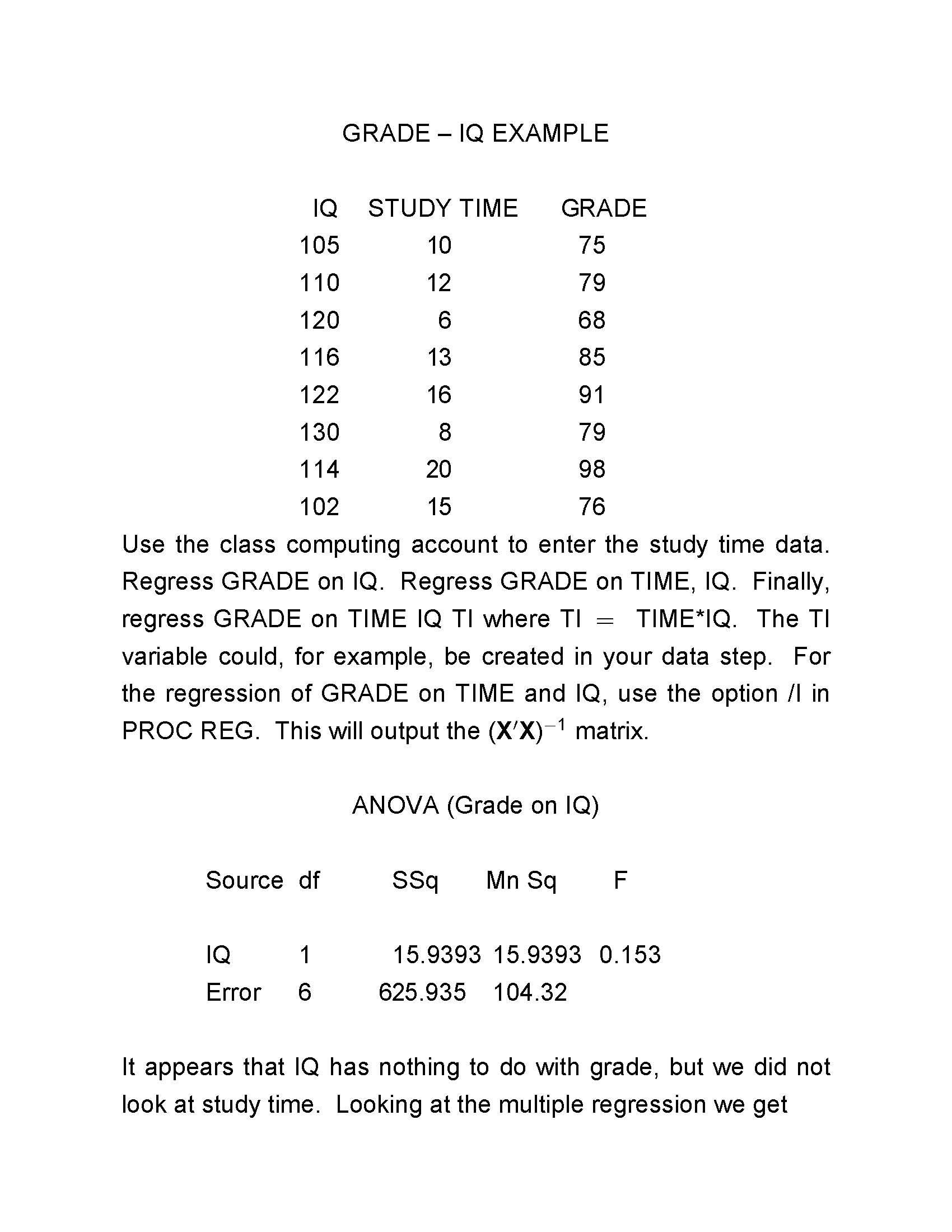 Experimental Statistics For Biological Sciences II