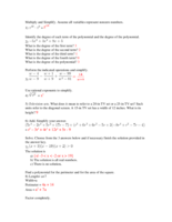MAT 117 Final Exam (1st Set) 66 Questions with ANSWERS