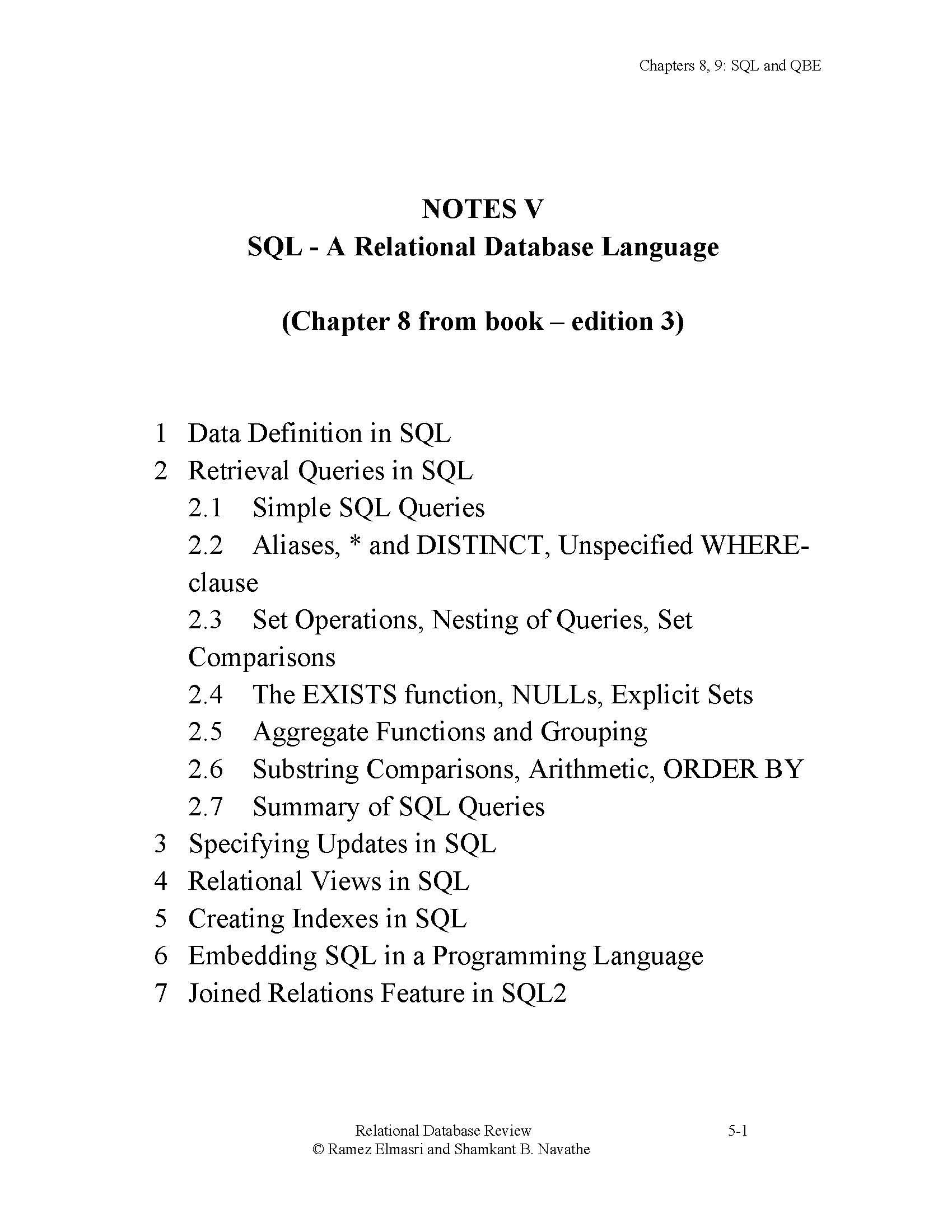 DB Sys Concepts& Design