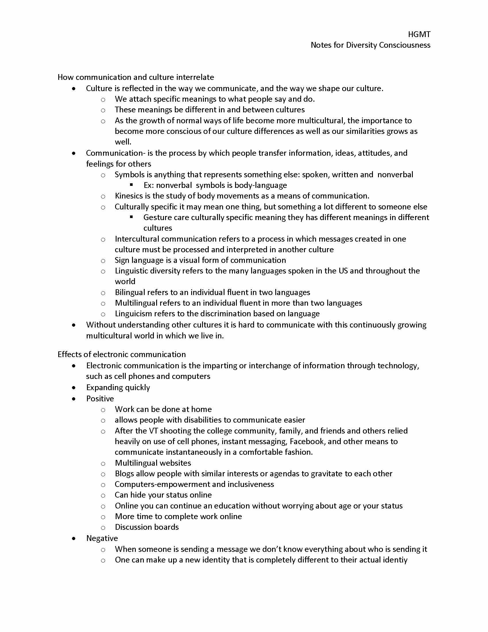 Multicultural Hospitality Management