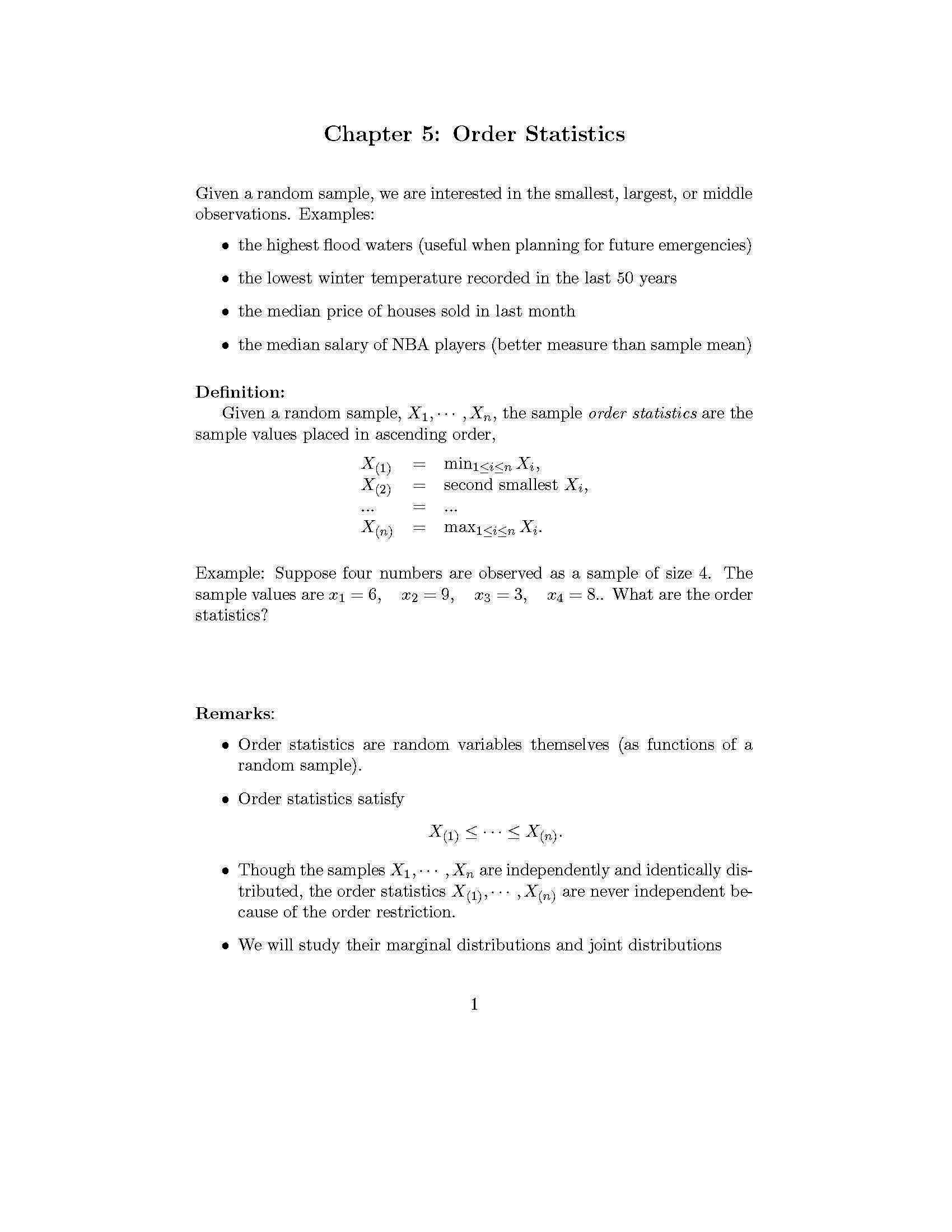 Statistical Theory II