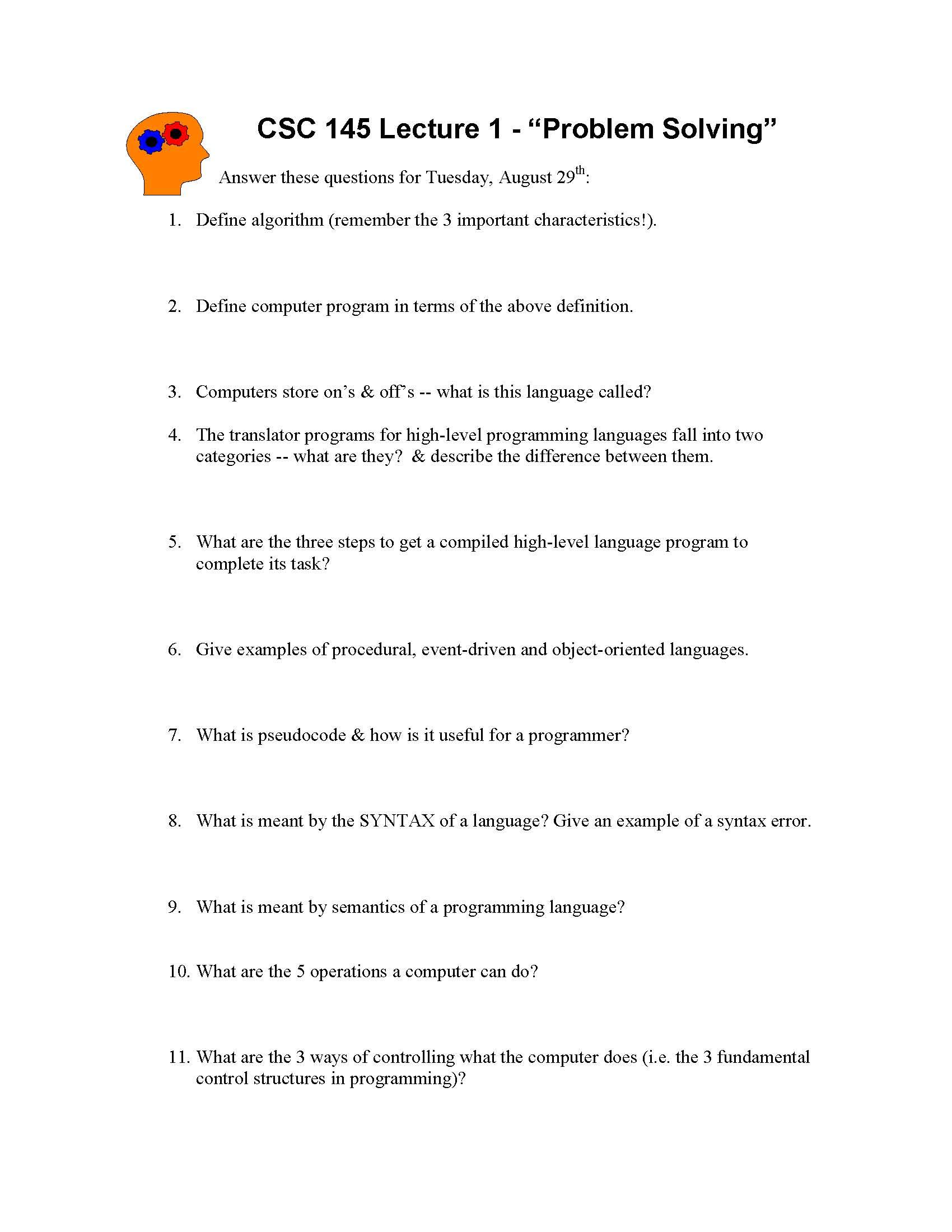 Introduction To Programming I