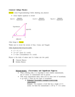 Week one notes
