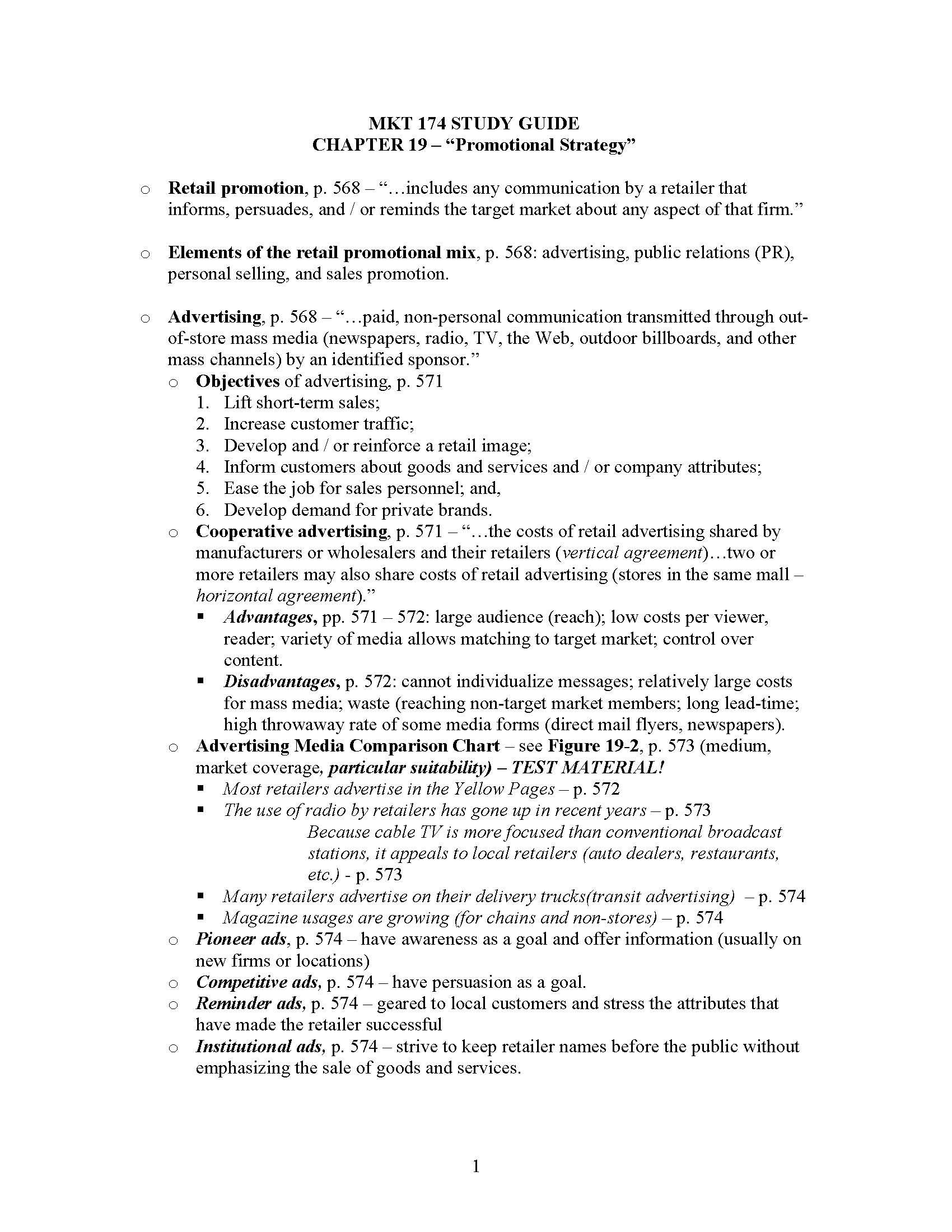 Retail Merchandising