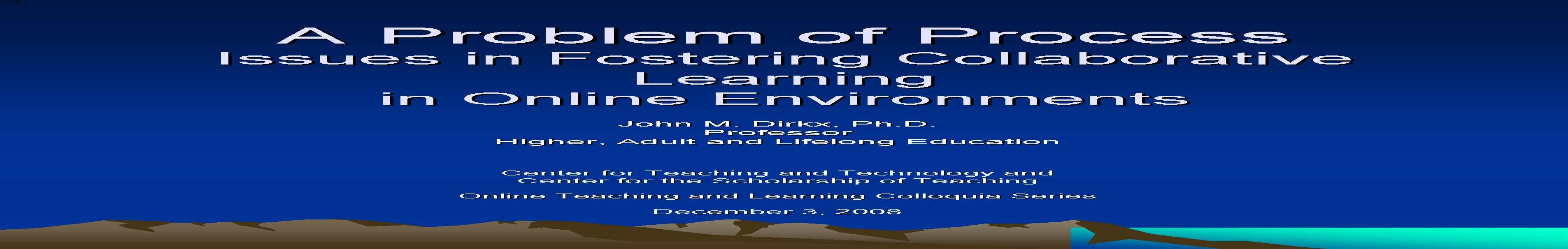 Adult Learning