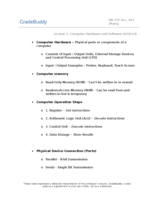 HB 337 Lecture 2 - Computer Hardware and Software