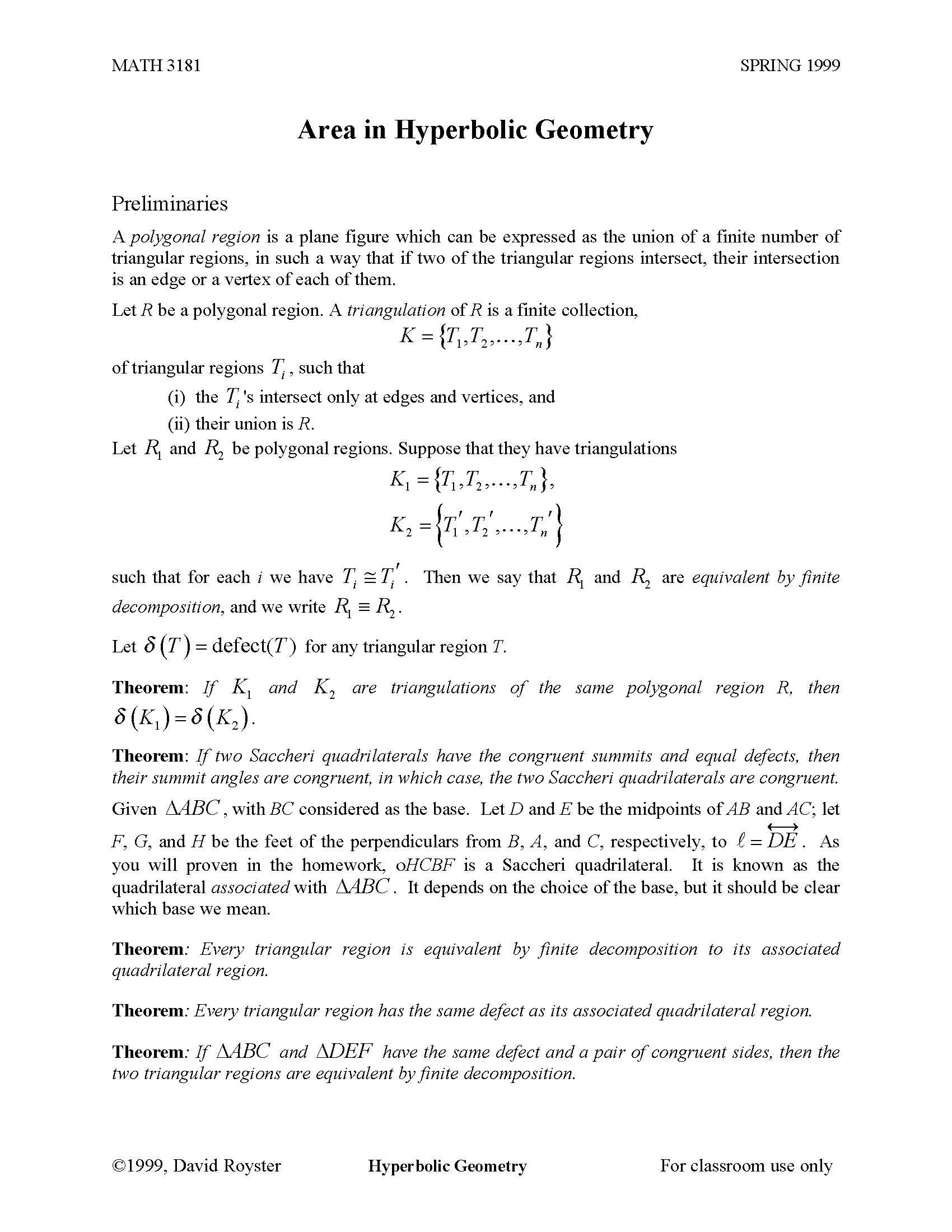 Fund Concepts of Geometry