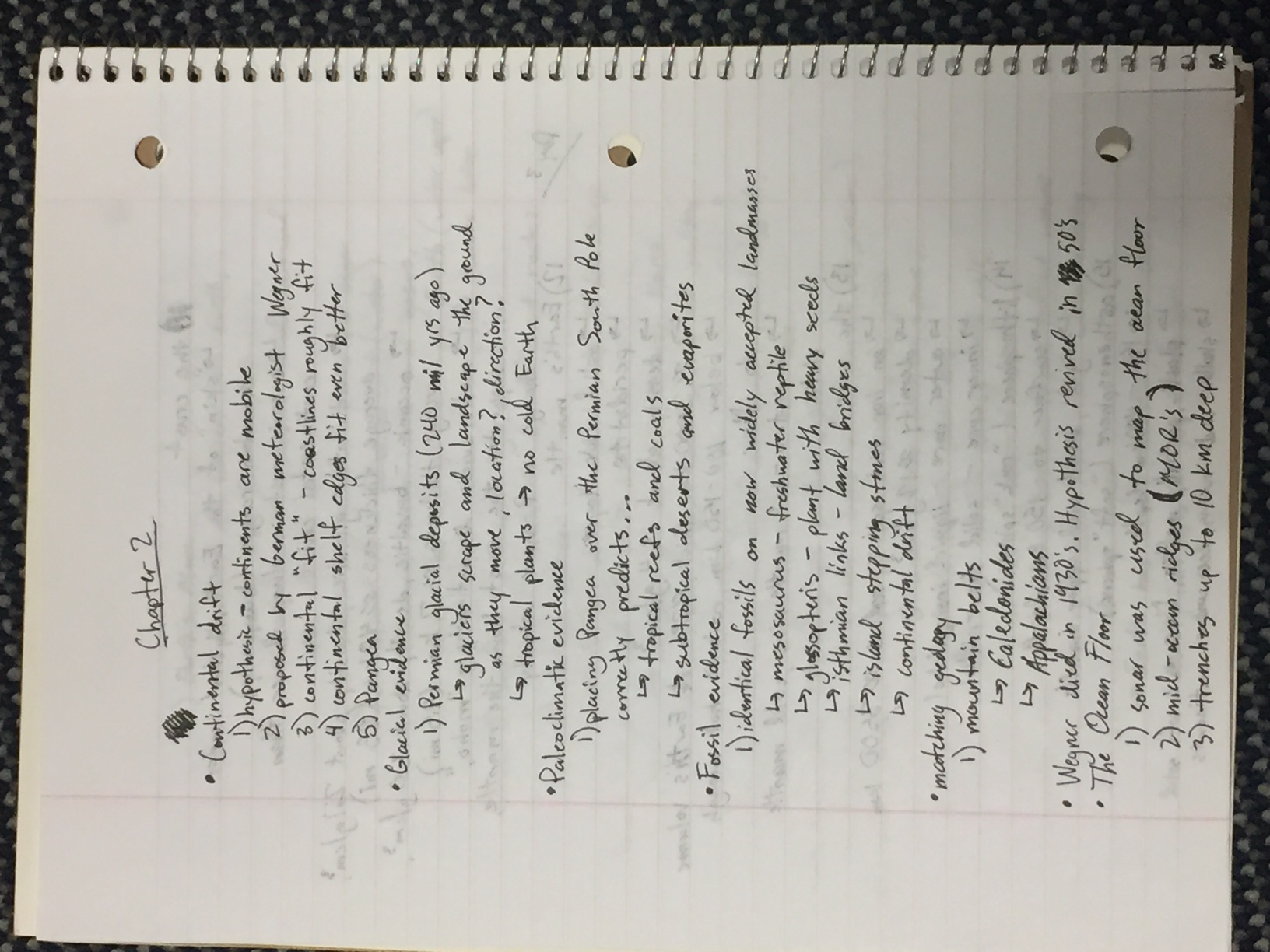 Geology 101 CH 2-4 Notes