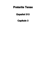 Preterite Tense