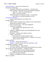 BIL 360: Class Notes Exam 1