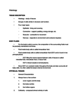 Histology Notes