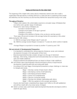 Chapter 7: aging services for the older adult