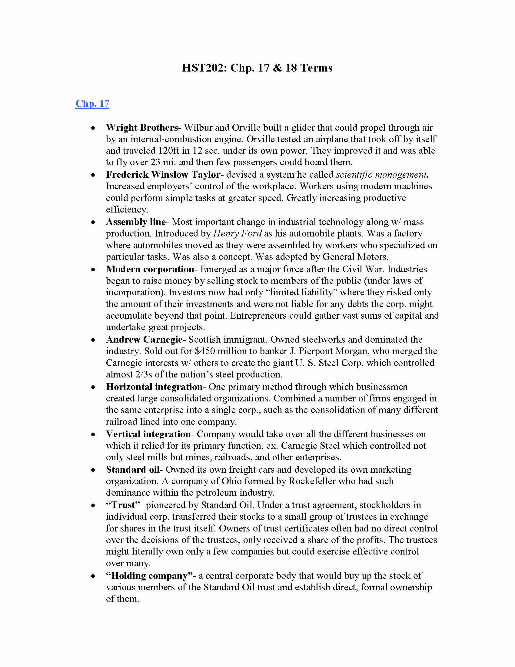 United States History