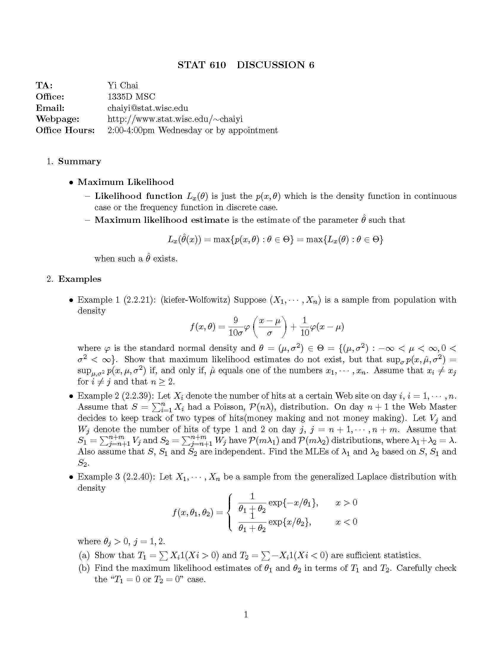 Introduction to Statistical Inference