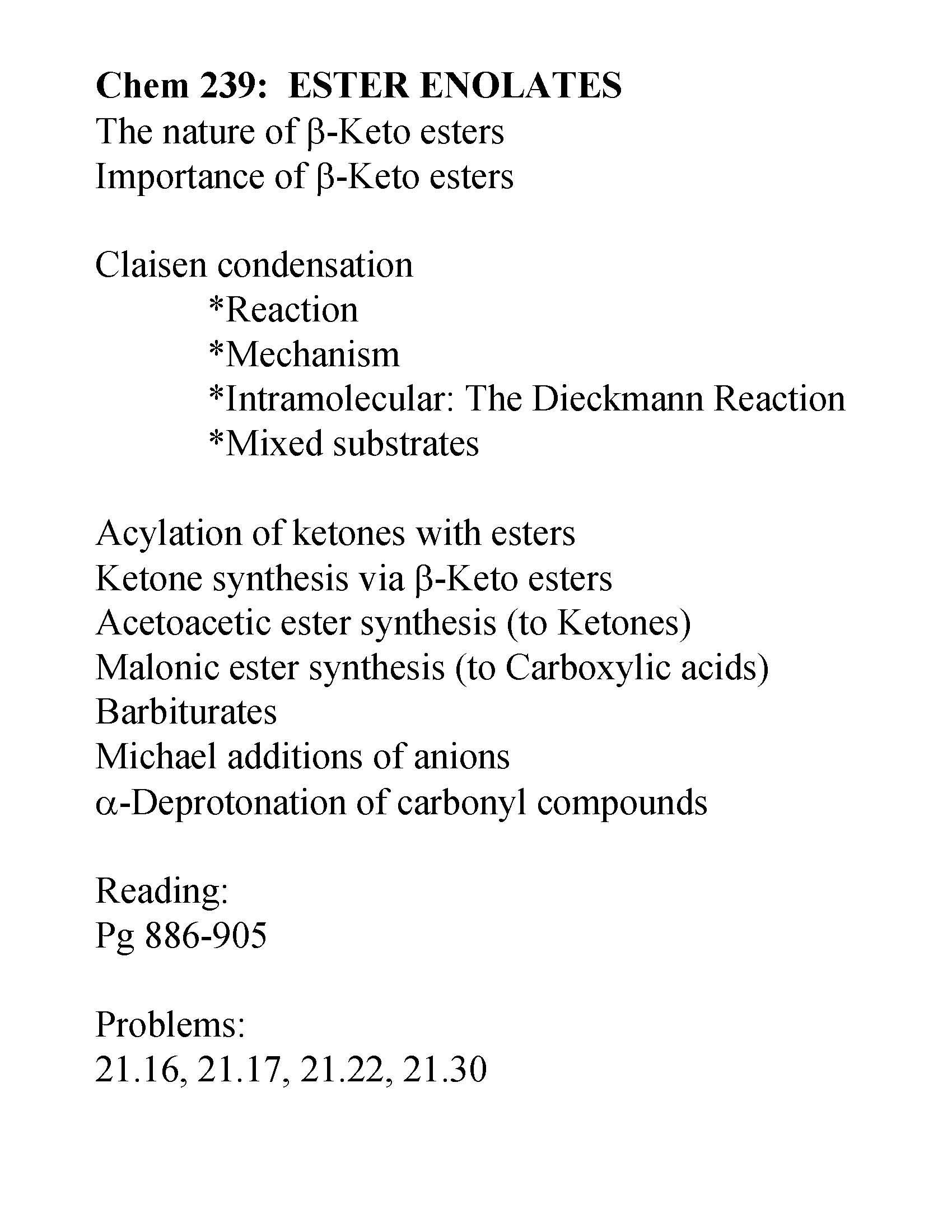 ORGANIC CHEMISTRY