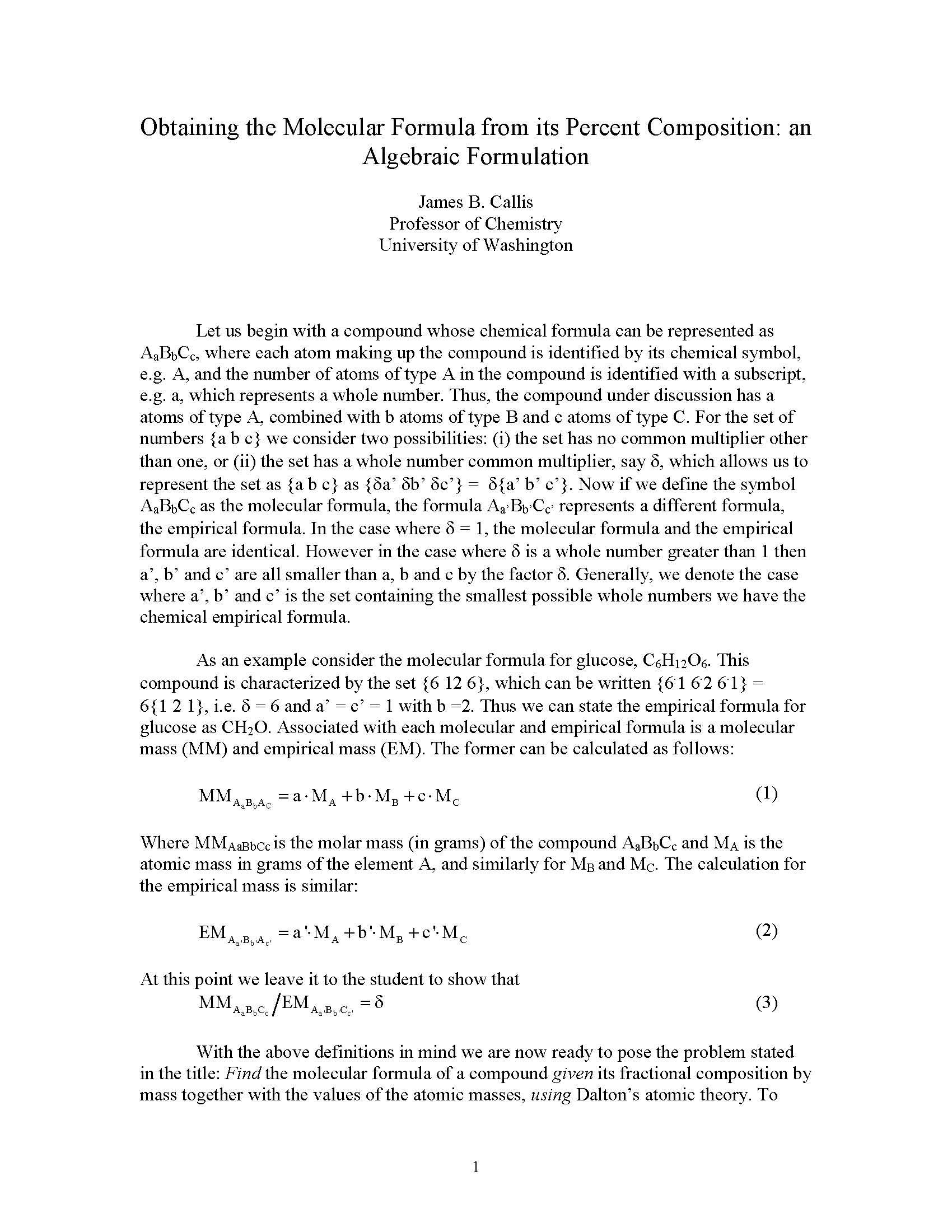 GENERAL CHEMISTRY