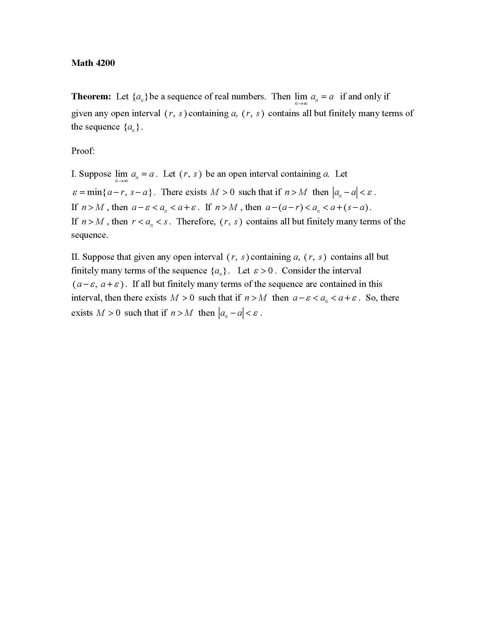 Foundations of Analysis