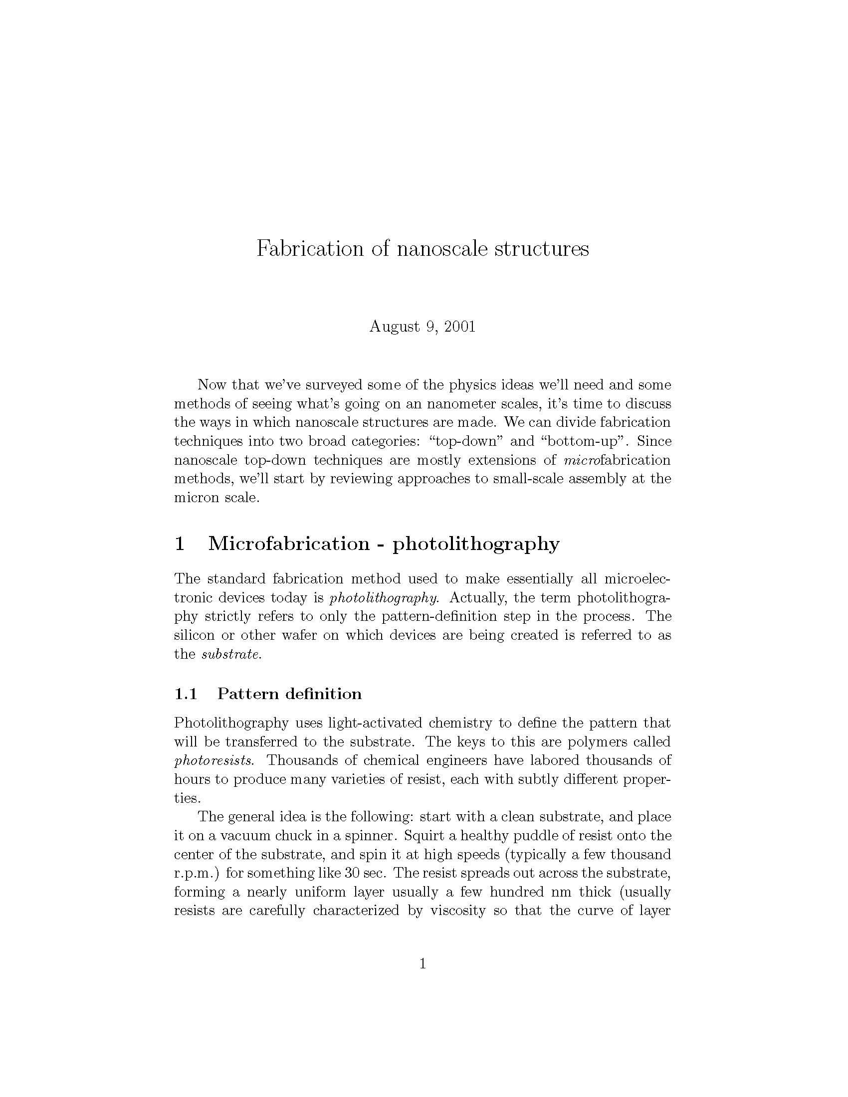 ADVANCED TOPICS IN PHYSICS