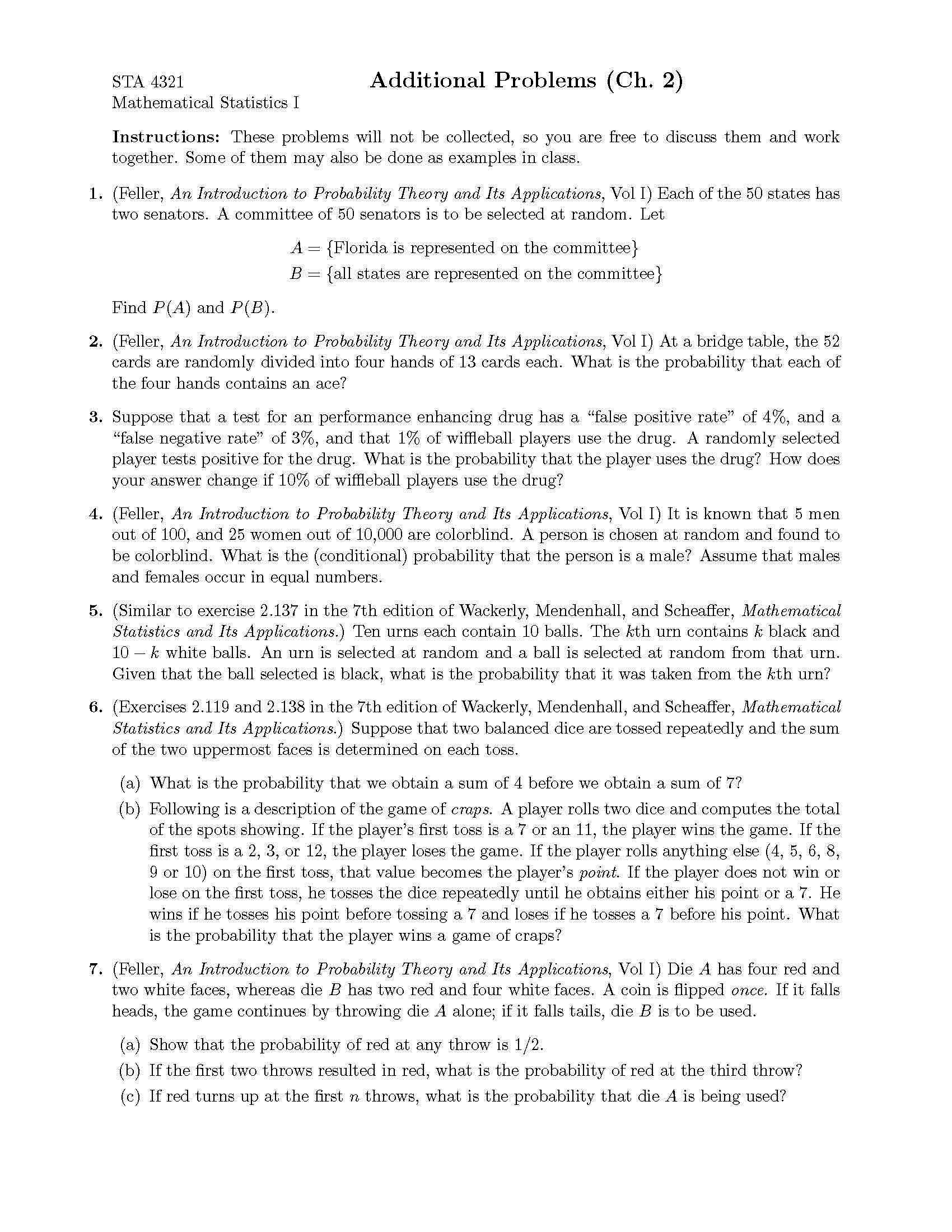 INTRO TO PROBABILITY