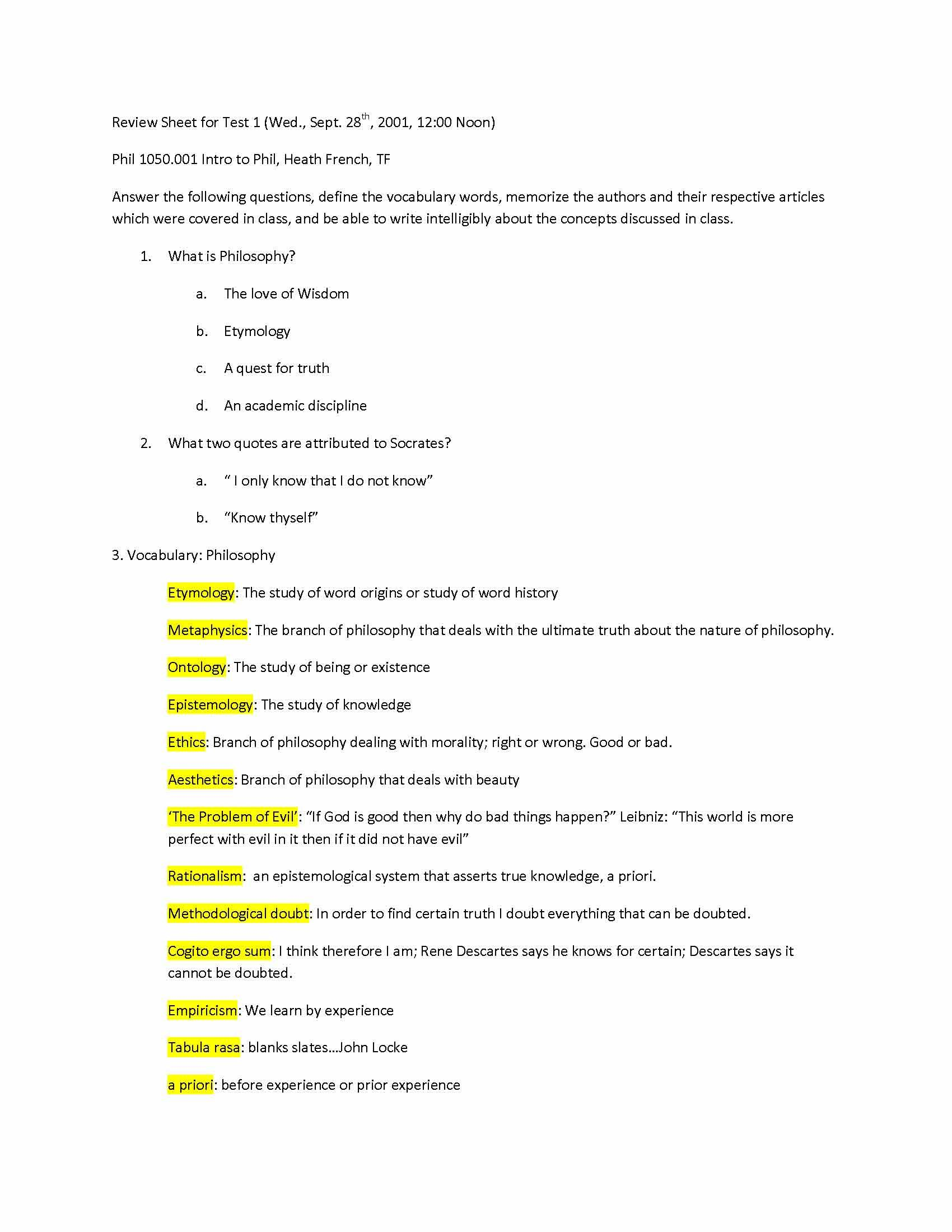 Introduction to Philosophy