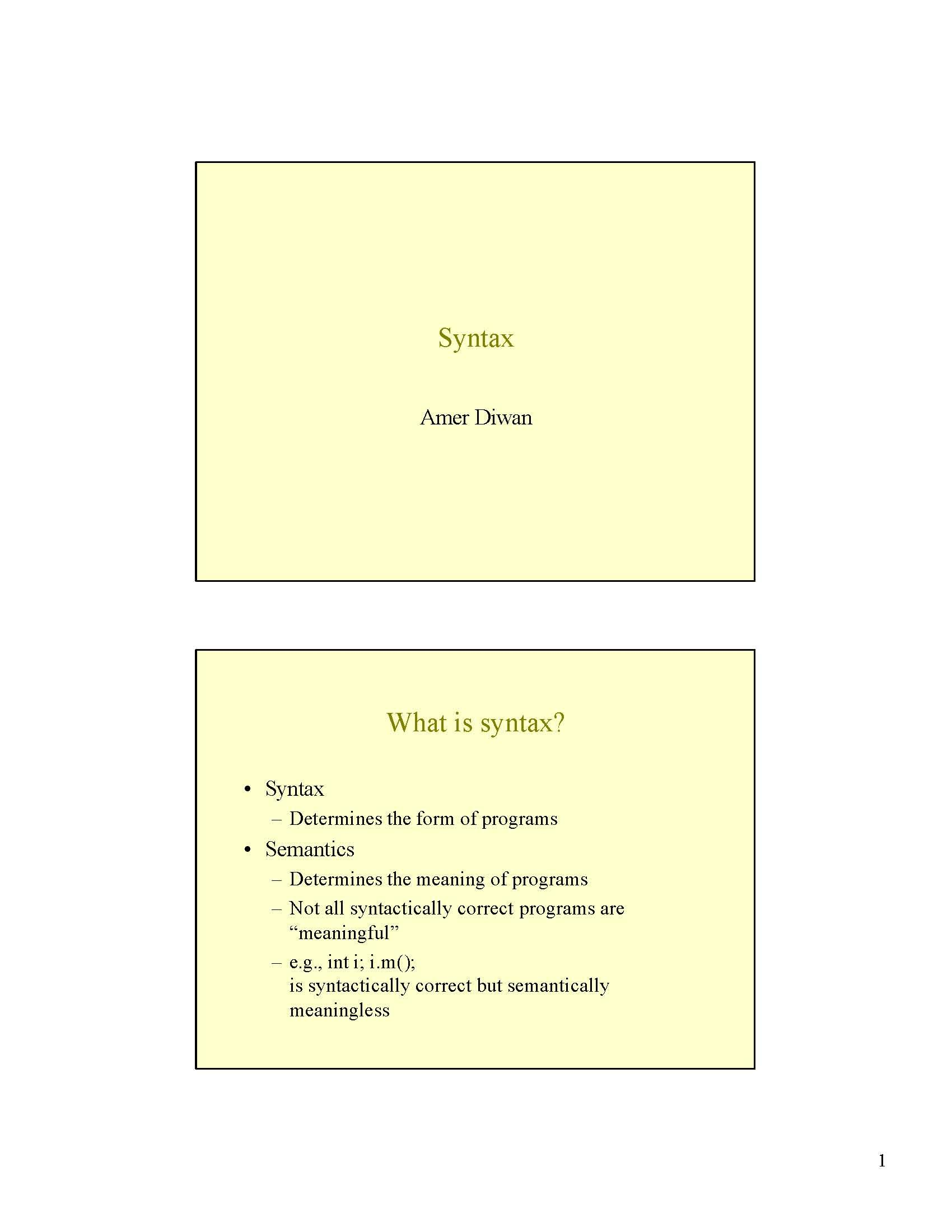 Compiler Construction