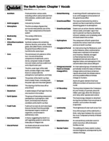 EAR 203 Chapter 1 Vocabulary 