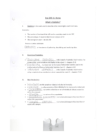 Chapter 1.1 and 1.2 Notes