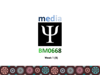 First 5 notes on Media Psychology 