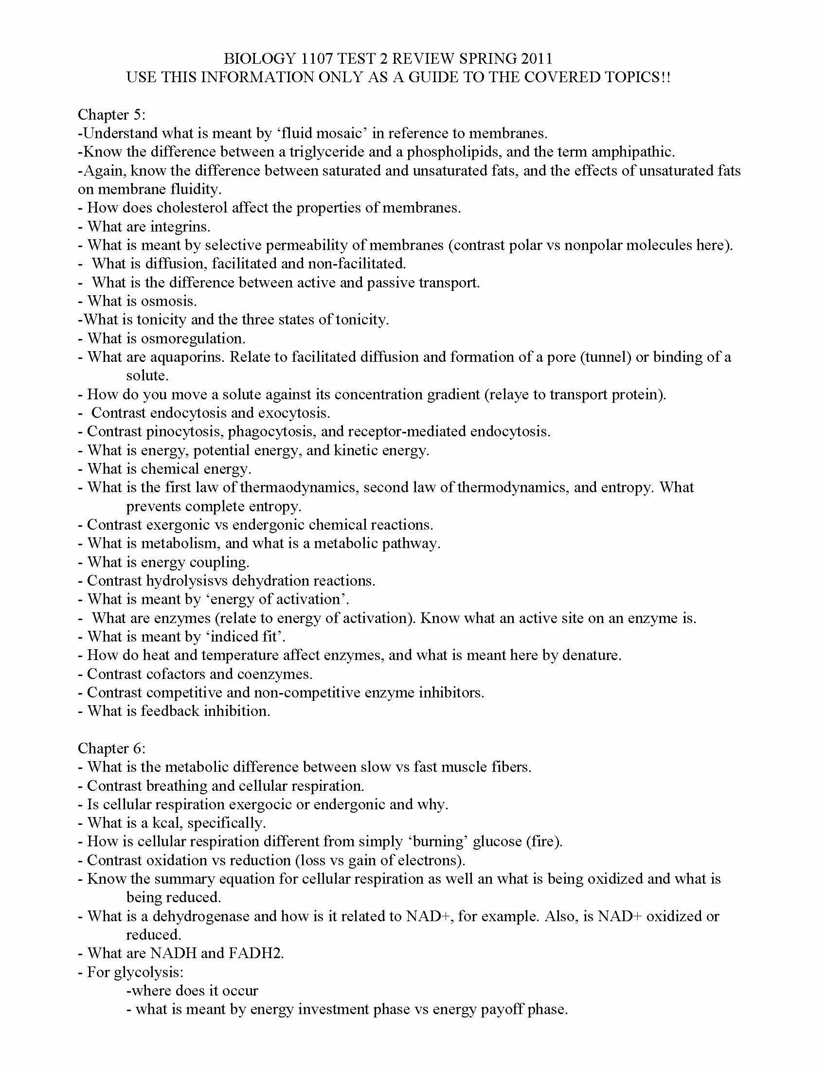 Essentials of Biology I