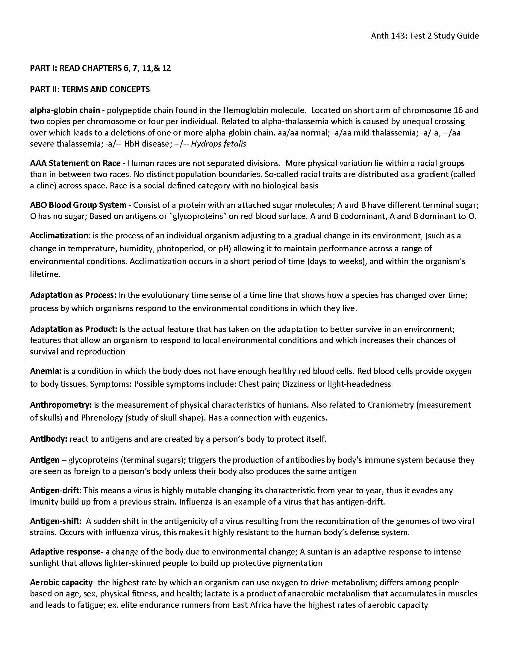 Human Evolution and Adaptation